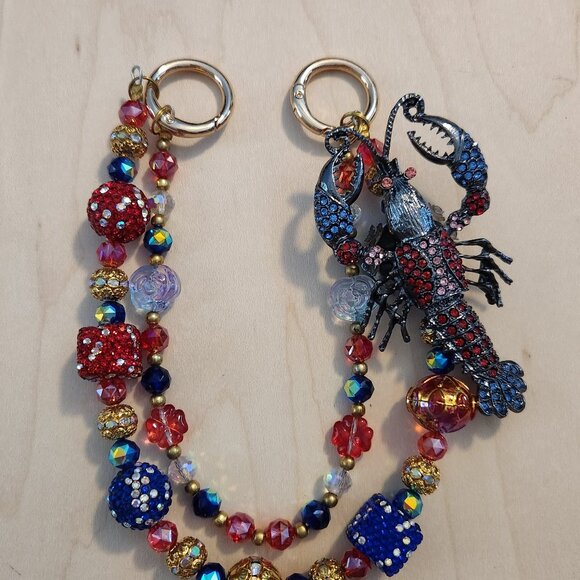 Lobster Purse Charm Keychain NEW - Picture 1 of 4